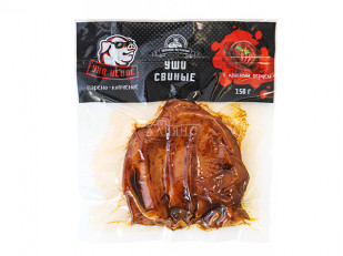 Бастони Чипсы свиные классические: Ухо целое с красным перцем (150 гр.)