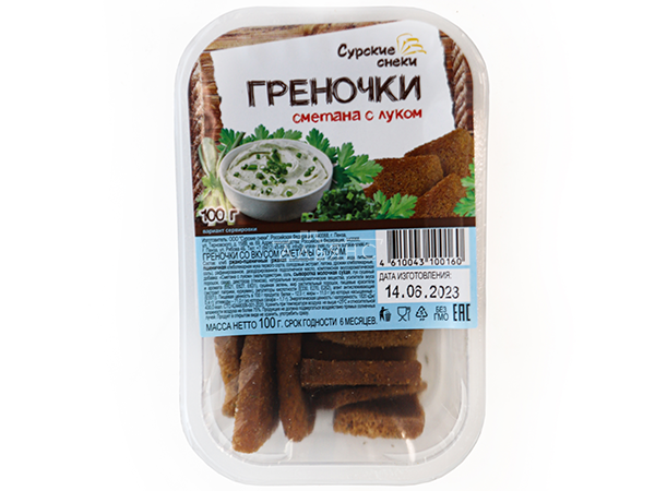 Сурские гренки Сметана с луком (100 гр) в Ленинск-Кузнецком