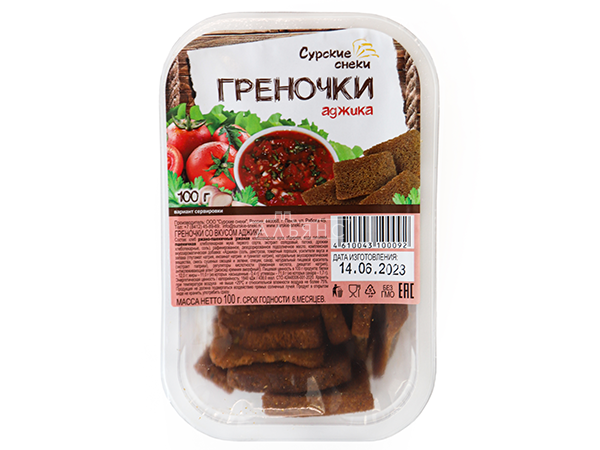Сурские гренки с Аджикой (100 гр) в Ленинск-Кузнецком