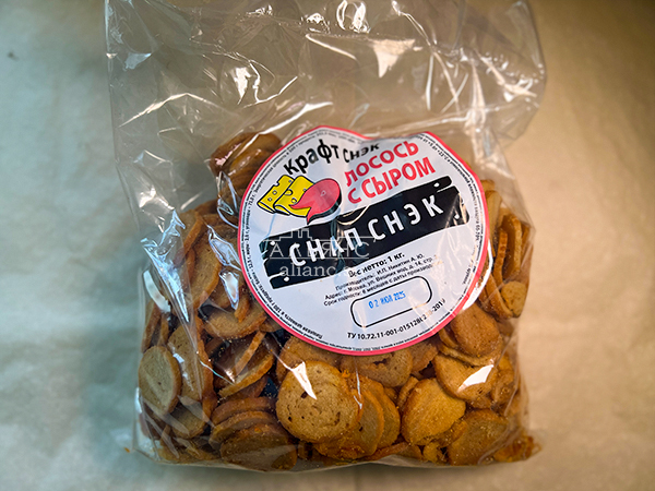 Снапсы ПШЕНИЧНЫЕ "Лосось с сыром" в Ленинск-Кузнецком