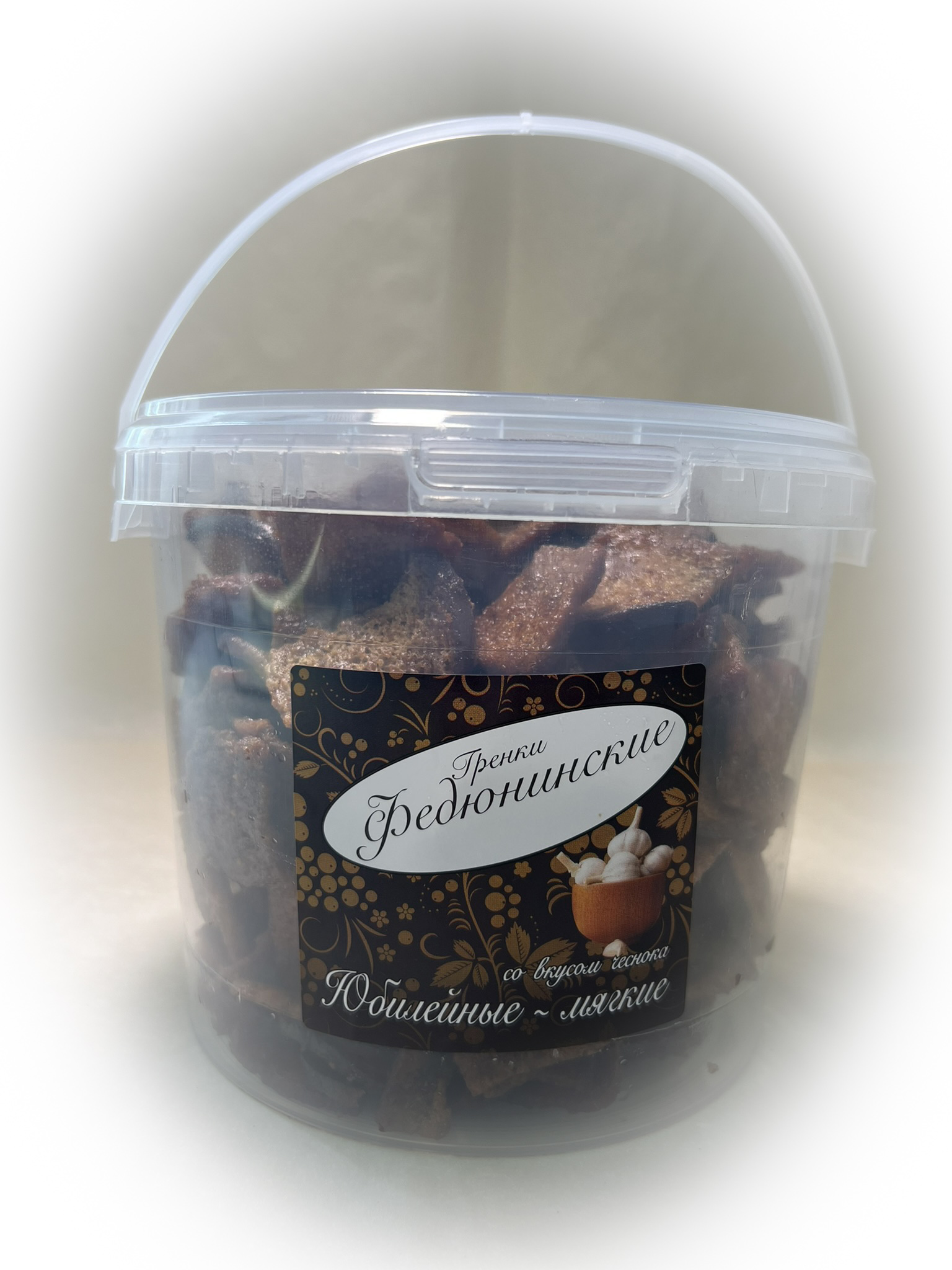 Гренки "ФЕДЮНИНСКИЕ" "Чеснок" (ведро 900 гр.) в Ленинск-Кузнецком