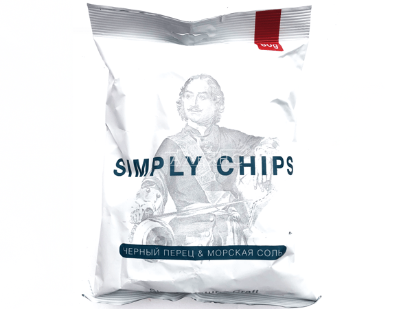 Картофельные чипсы "Simple chips" Морская соль и черный перец 80 гр. в Ленинск-Кузнецком